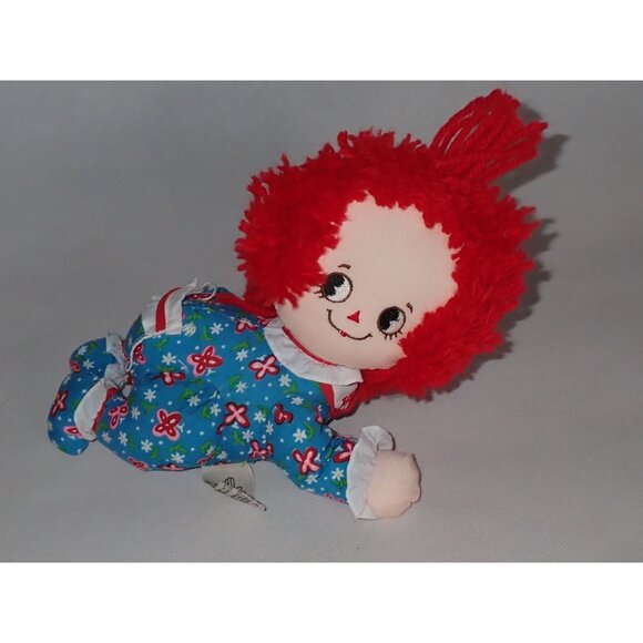 1980s applause raggedy ann baby #1248 Vintage Cloth Yarn Hair Crawling doll - Picture 1 of 7